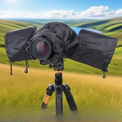 Outdoor DSLR Camera Rain Cover, Photography Sun Protection Clothing, Universal Sony Canon Medium Telephoto Lens Rain and Sand Cover