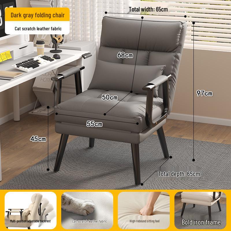 Convertible Sofa Chair: Foldable Sofa Bed for Office, Nap, and Home Use; Ideal for Sitting, Sleeping, and Lounging.