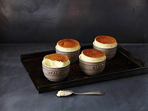 Staub "Round Ramekin, Antique Gray, 8cm" Ceramic Small Bowl, Microwave Safe [Official Japanese Product] Dish 40511-860