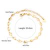 Gold Paperclip Chain Ankle Bracelet Jewelry For Beach Vacation And Summer Holiday