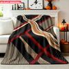 1pc Blanket Abstract Geometric Line Art 2D Printed Fleece Blanket Suitable for Sofa Daily Travel Camping Blanket Soft And Comforta