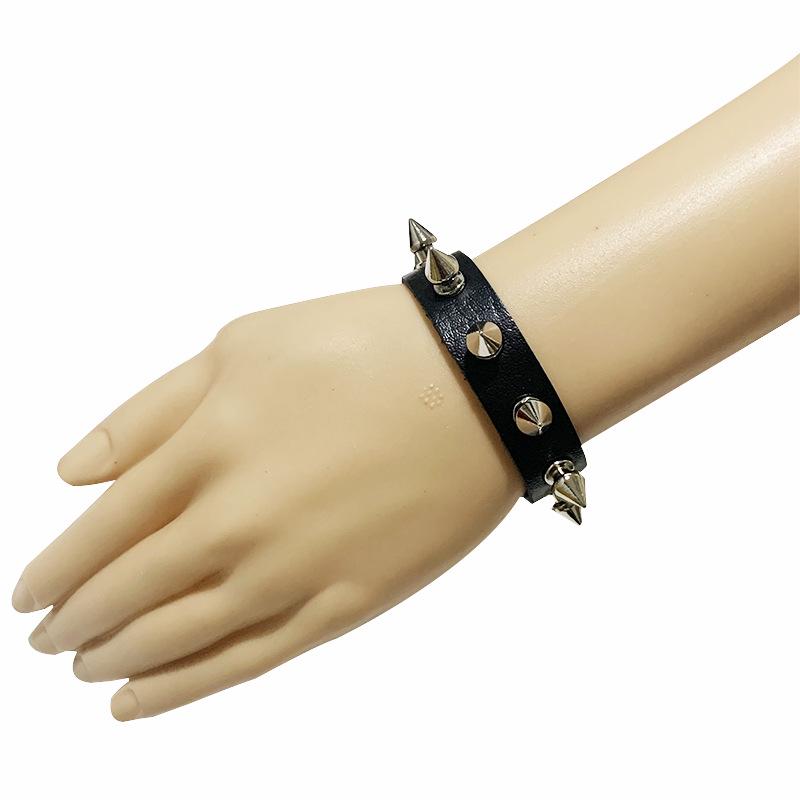 European & American Punk Style Rivet Leather Couple Bracelet - Rock Gothic Fashion Trend