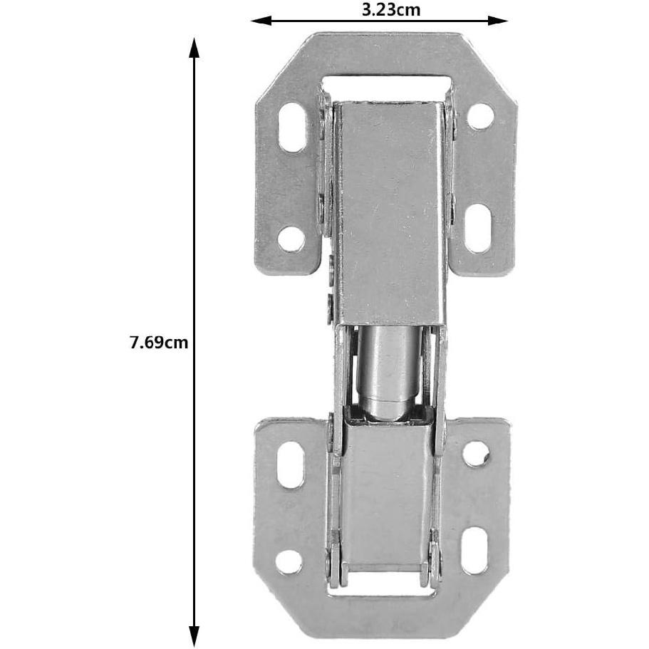 Soft Close Hidden Cabinet Hinge, Pack of 10 Cabinet Door Hinges Cold-Roll Steel Sheet Soft Closing Hinges Furniture Folded Hinge Corner Concealed
