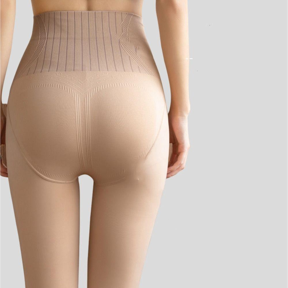 Solid Color Bare Leg Socks Nylon Thermal Pantyhose Durable High Waist Pantyhose Ladies