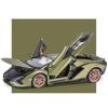 1/18 Lamborghini SIAN FKP37 Car Model Alloy Diecast Boys Toy Supercar High Simulation 4 Door Opened Collections Kids Toy