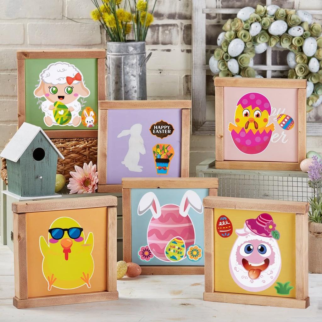 Delightful Xh108 Childrens Easter Stickers Interactive Puzzle Fun Crafting