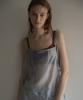 Mosyupamosyu Layered See-Through Dress [Light Blue]