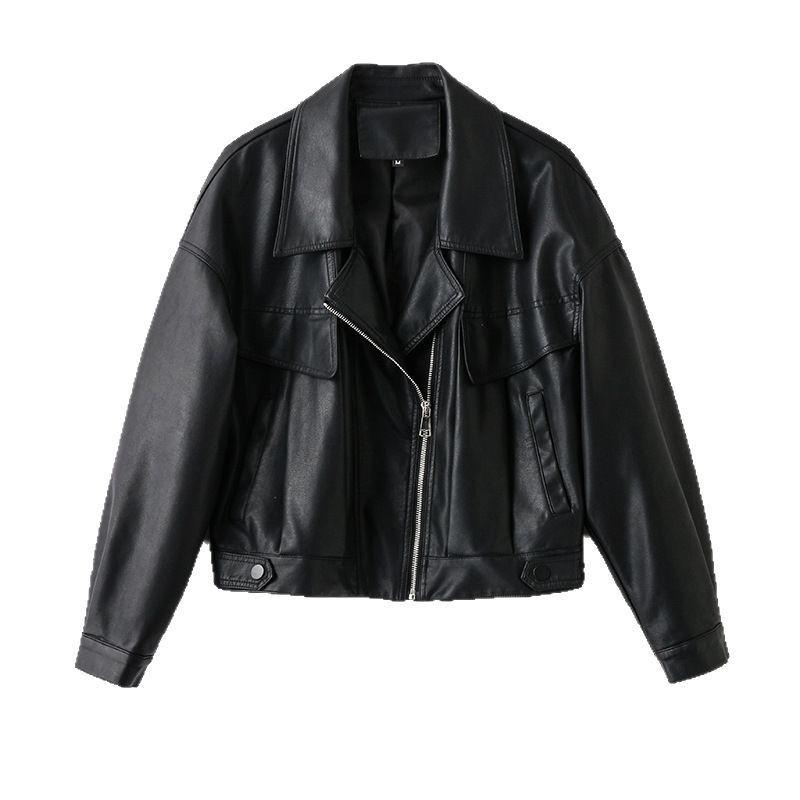 2025 Frühling/Herbst Damen Kurze Lammlederjacke - Lässig, Lockerer Modemantel