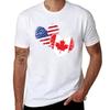 Canadian USA Hearts Canada T-Shirt tees designer shirts men graphic t shirts