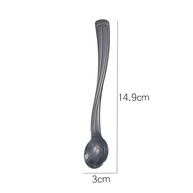 Outdoor Camping Tableware Football Coffee Spoon Teaspoon Dessert Spoon Long Handle Tableware