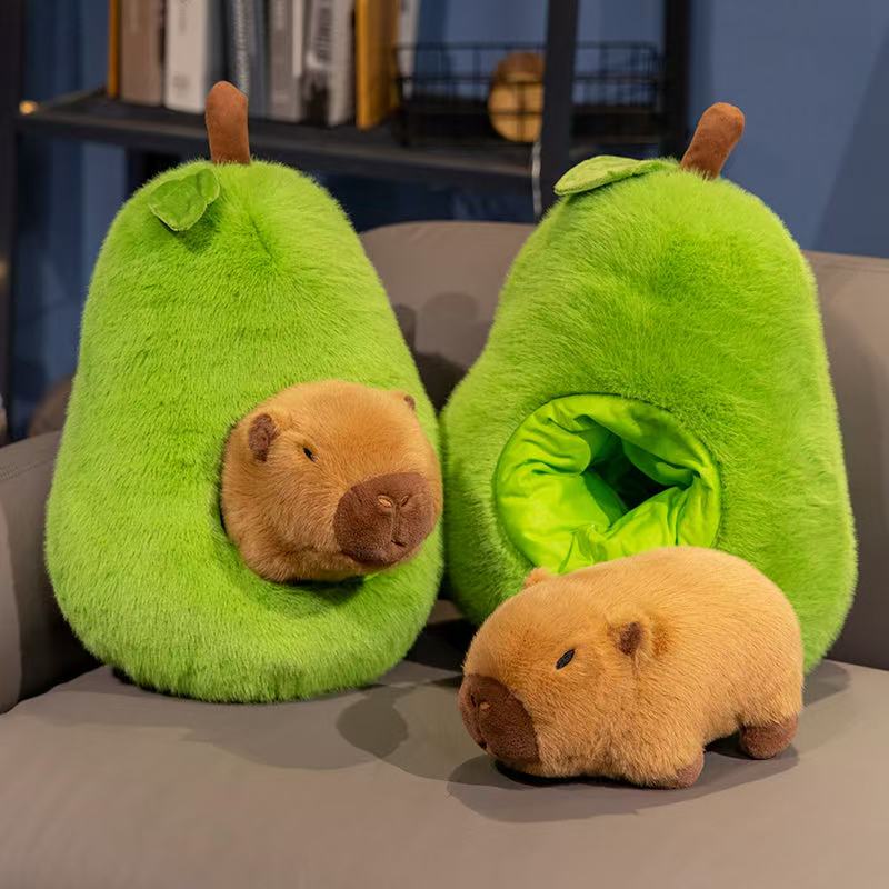 Latest Avocado Guinea Pig Doll Kawaii Stuffed Plush Toy Figurine Doll Cartoon Anime Cute Pillow Children's Birthday Gift Doll