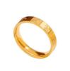 4mm Get Rich Soon Flower Closed Ring Women 24K Gold AU999 - Premium Gold Texture, Low-key Luxury Charm
