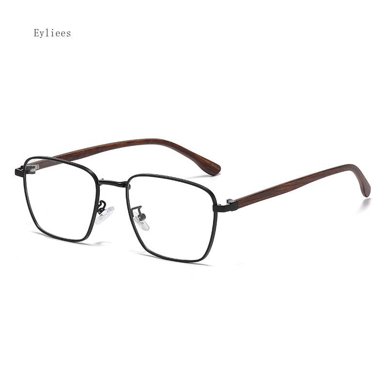 Trendy Wood Pattern High-Definition Prescription Glasses Anti-UV Classic Retro Spectacles Unisex blocking Reading glasses