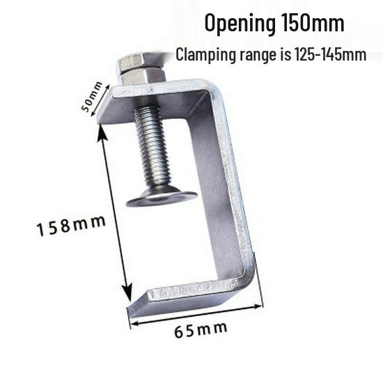 C304 Tiger Claw U-Shaped Stainless Steel Pipe Clamp