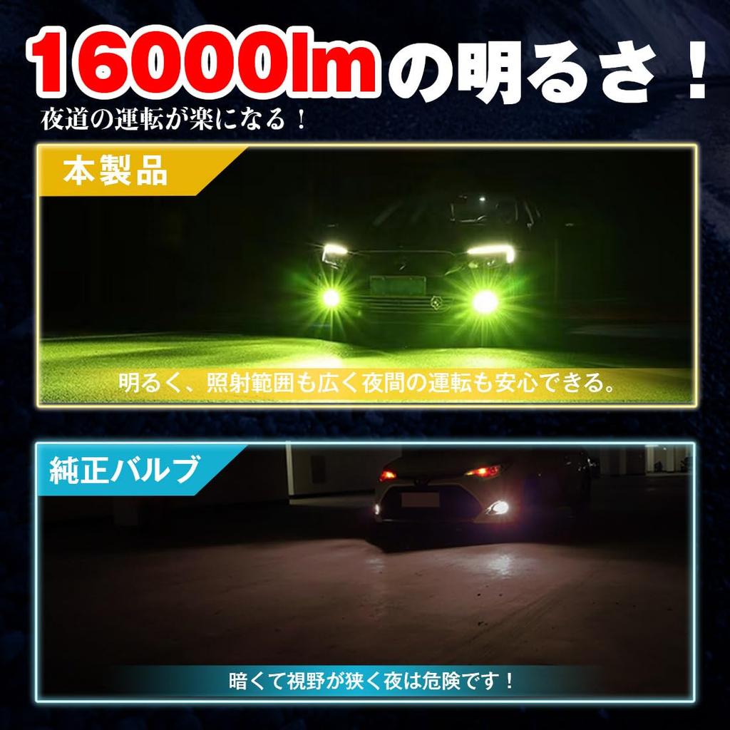 A Brightness Perrace H8 LED Fog Light H11 LED Fog Light Lime Super Vehicle Inspection Bright Lime Set of 2 Revolution! Bulbs, Bulbs, Yellow, Bright,