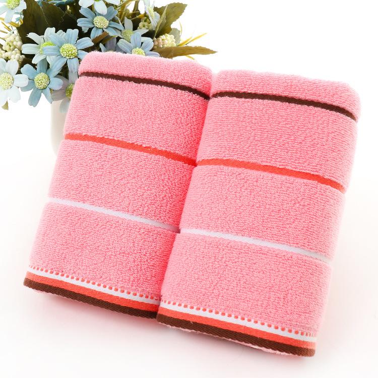 Household Soft Water-absorbing Stripe Jacquard Washing Towel