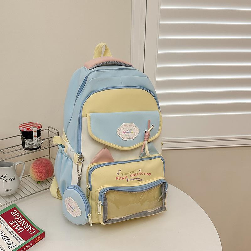 Small fresh ins schoolbag, primary school backpack, large capacity cute backpack, high value cute student schoolbag