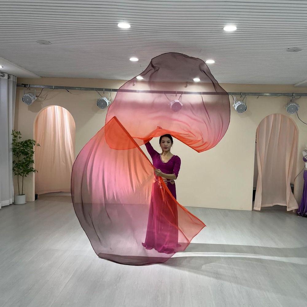 with Telescopic Sticks Semi-circular Flags Scalable Rods Dance Props