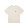 MLB New York Yankees Smiley Face Logo Loose Fit Crew Neck Short Sleeve T-Shirt Unisex T-Shirt Cream-White 3ATSL6023-50CRS