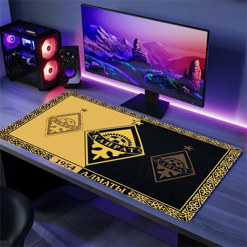Kairat Almaty Color Mouse Pad Large Gaming Table Cushion Non-slip Laptop Tablet Big Mousepad XXL Mat Mini PC Playmat With Lock edge