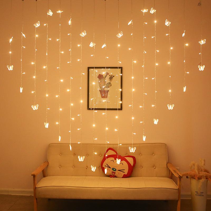 Samsung LED Curtain String Lights - Stars & Moon Decoration for Festivals