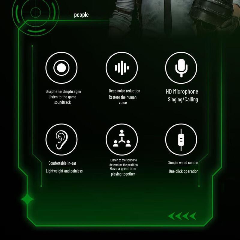 Na G4 Wired In-Ear Gaming Headset: Comfortable, Long-Wear Design with High Sound Quality and Magnetic Absorption