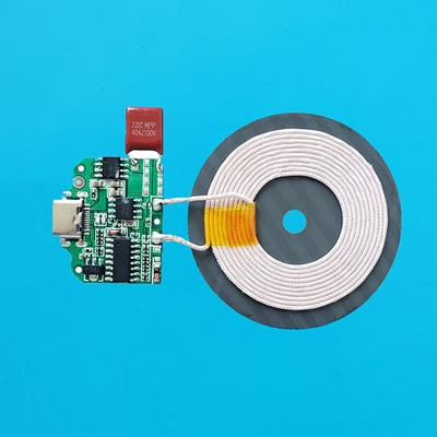 Module Émetteur Chargeur Sans Fil Rapide 15W Avec Boîte Circuit Imprimé Pcba Bobine Type-C Port Type DIY