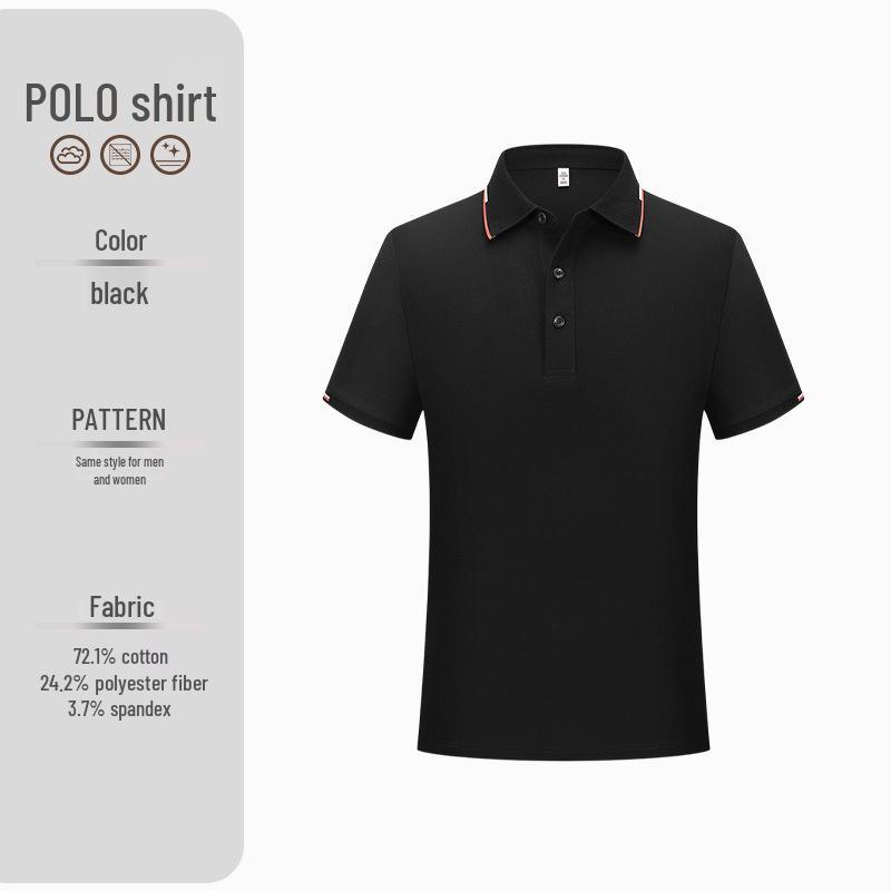 230g Liquid Ammonia Cool Anti-Wrinkle Cotton Polo Shirt with Custom Logo