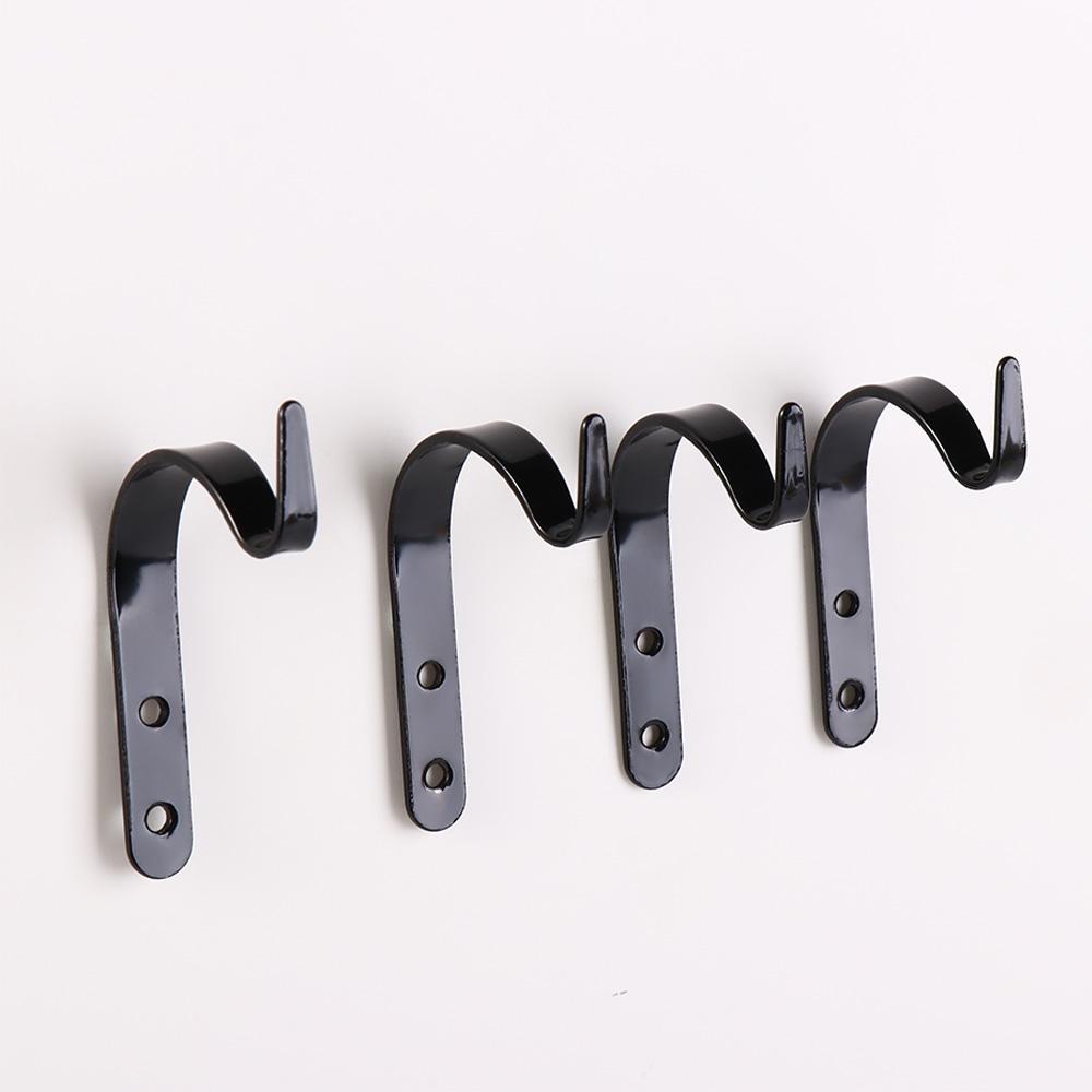 4PCS Vintage Metal Hooks Black Plants Hangers Plants Holder Iron Wall Hooks  Garden