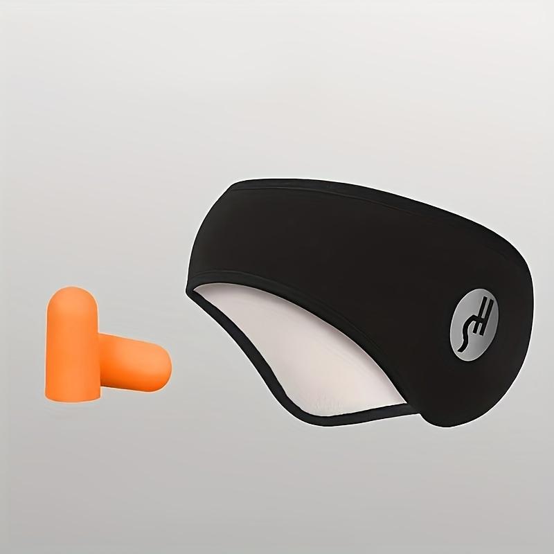 Noise-reducing sleep mask with ear cups, soundproof ear mask with light-blocking feature - suitable for travel and home use.