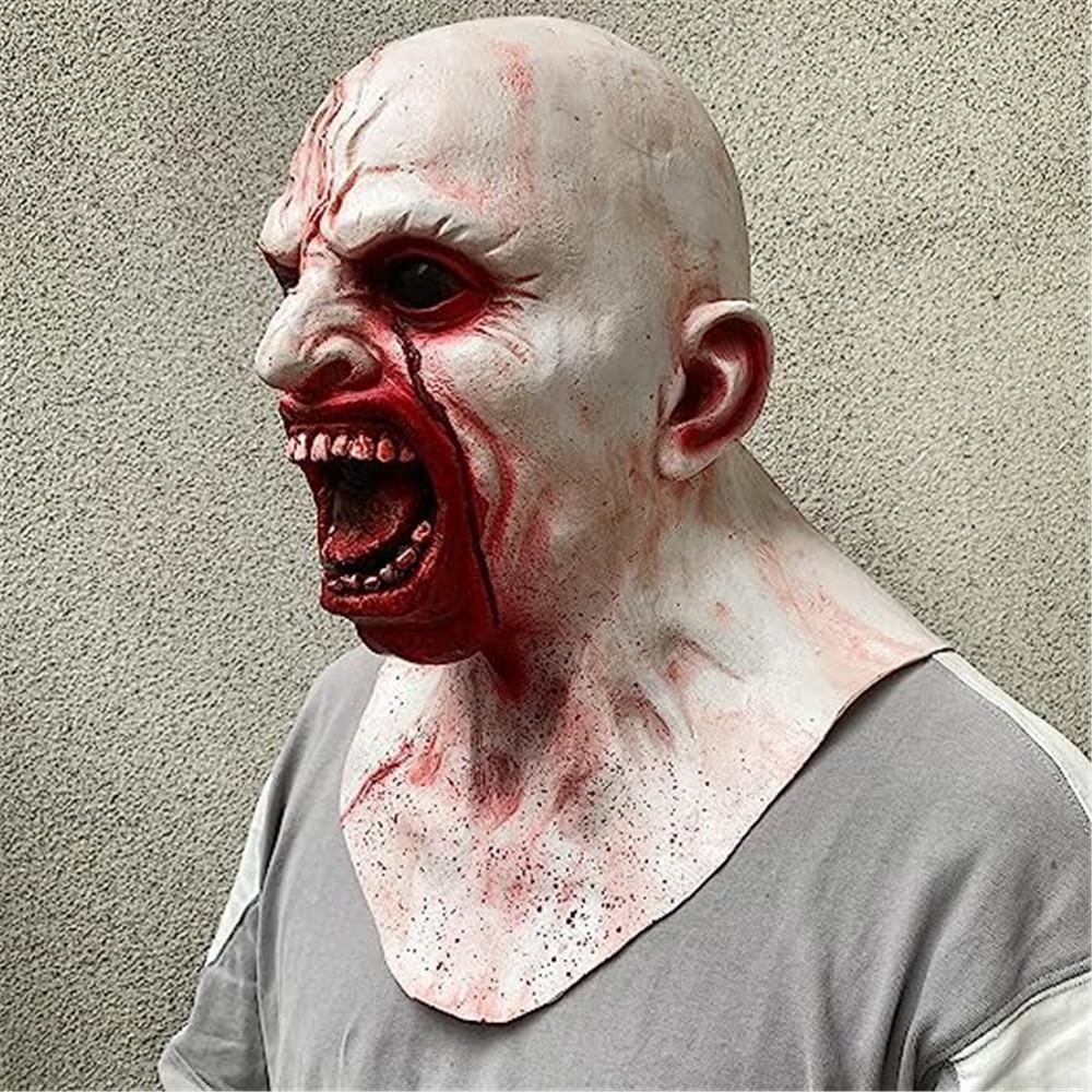 Zombie Mask Latex Halloween Cosplay Party Realistic Face Masks Headgear Scary Decoration Prop