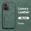 KEYSION Luxury Leather Case for VIVO Y35 Y16 4G Y02S Soft Silicone+PC Shockproof Phone Back Cover for VIVO Y35 Y16 4G Y02S