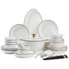 Xihe European Style 51-Piece Bone Porcelain Dinnerware Set