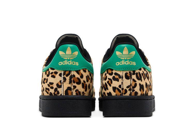 Women's Sneakers Adidas Superstar Black Green Leopard (Women's) Core Black/Court Green/Gold Metallic