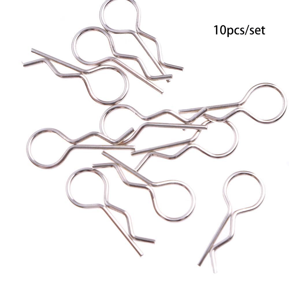 

R-shaped for HPI RC HSP for Auto Car Trunk Clips Body Shell Bolt 1/10 Model Clip Pin срібний