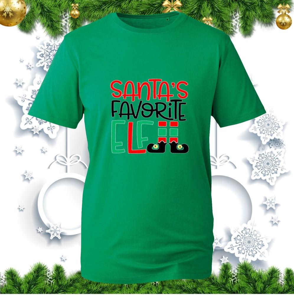 Santas Favorite Elf TShirt Christmas Elf Legs Xmas Season Holidays Festive Top S