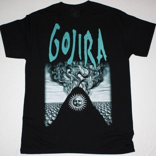 Vintage GOJIRA Music Band Heavy Cotton Black S-234XL Unisex Shirt TU136 XXXXL