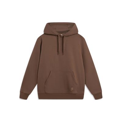 Li Ning Kolekcja Stylu Życia Sportowego Seria Kolory Chin Bluza Unisex Kolor Mlecznej Kawy Umbra AWDT963-5
