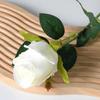 Artificial Rose Branch with Stem Green Leaves Home Wedding Party Faux Flower Floral Arrangement Indoor