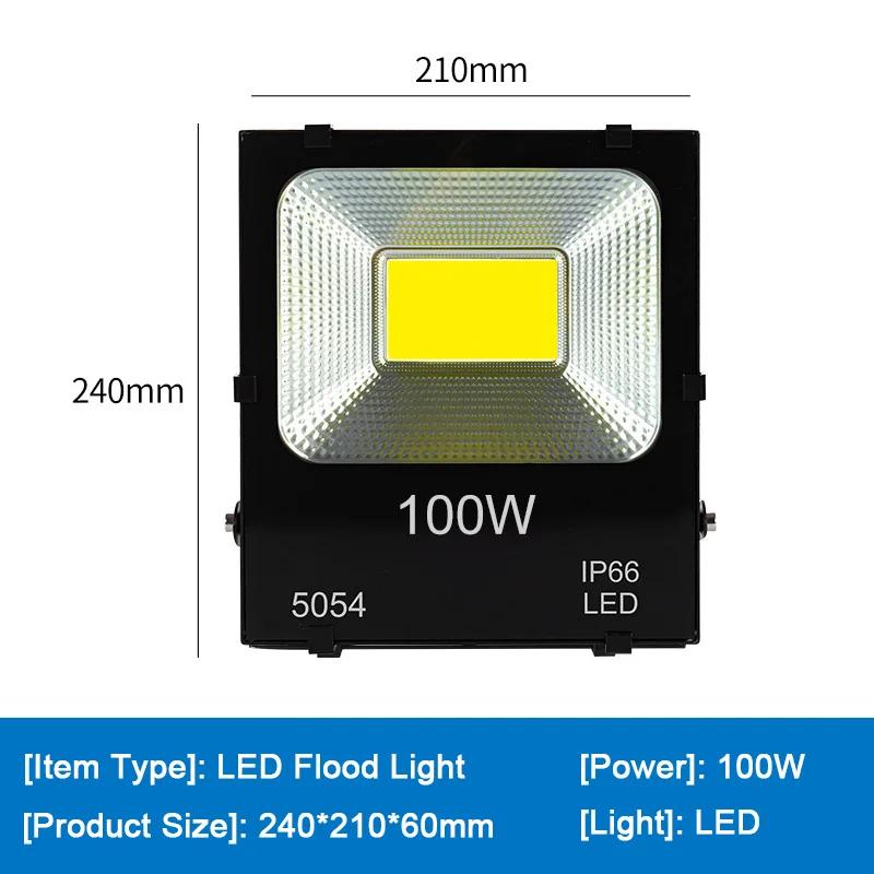 LED Flood Light 10W 20W 30W 50W 100W 200W IP66 Waterproof Floodlight Outdoor Spotlight Reflector Wall Light Street Light
