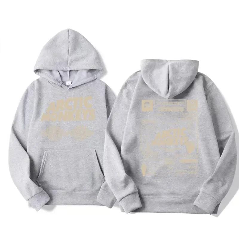 Rock Arctic Monkey Hooded Sweatshirt Hooded Sweatshirt with Music Album PatternHip Hop Retro Hooded Autumn and Winter Sweatshirt