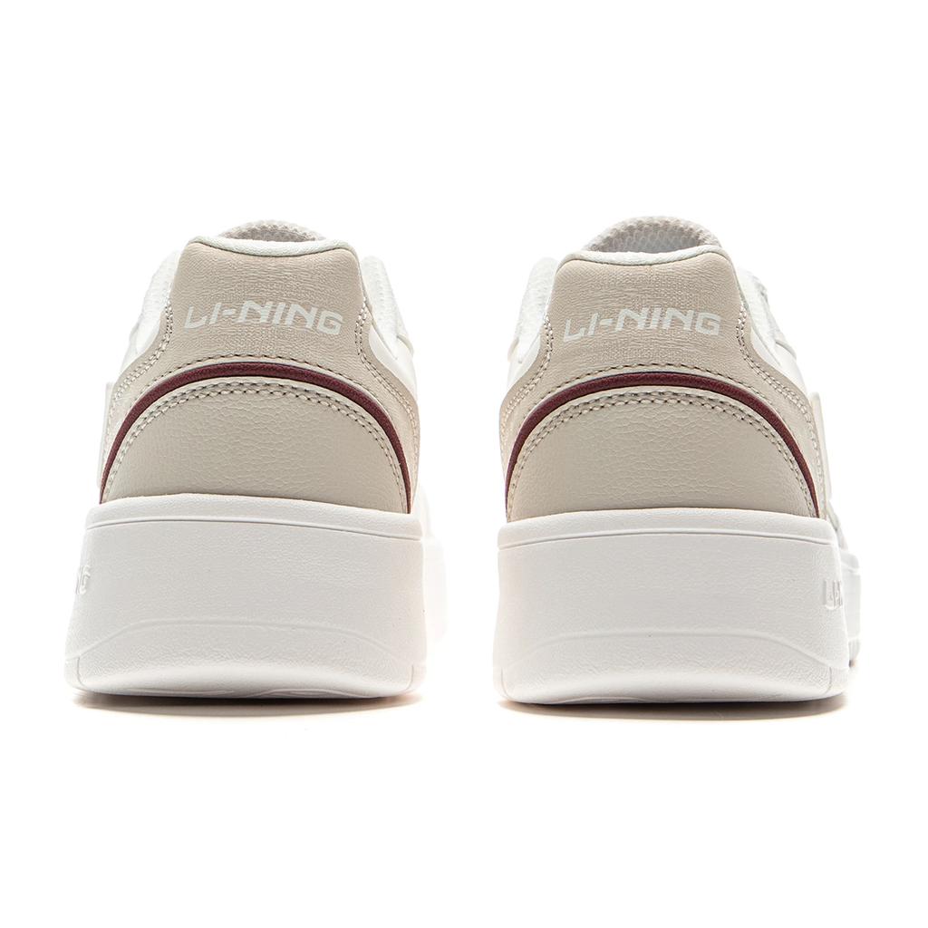New LiNing Yuanbao V3 Anti Slip Wear Resistant Low Top Skateboard Shoes Men's White Beige AGCV107-2
