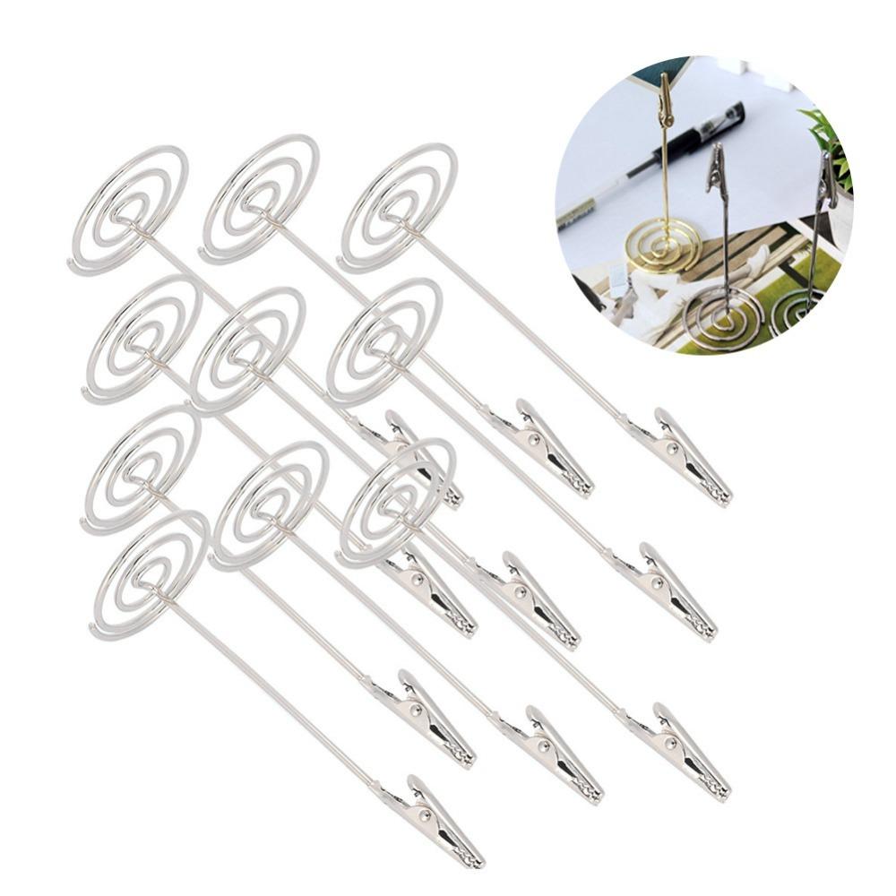 10Pcs Mouth Shape Table Name Clip Metal Wedding Place Card Holder  Wedding Table Decoration
