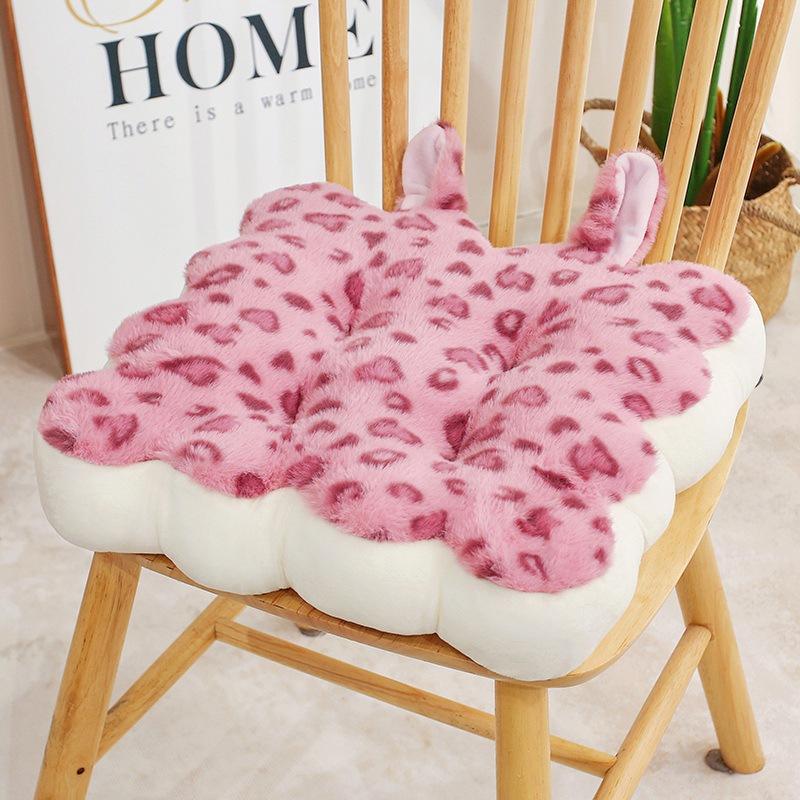 Print Leopard Cushion Animal Office Tatami Fill Doll Plush Pillow Bolster Gift