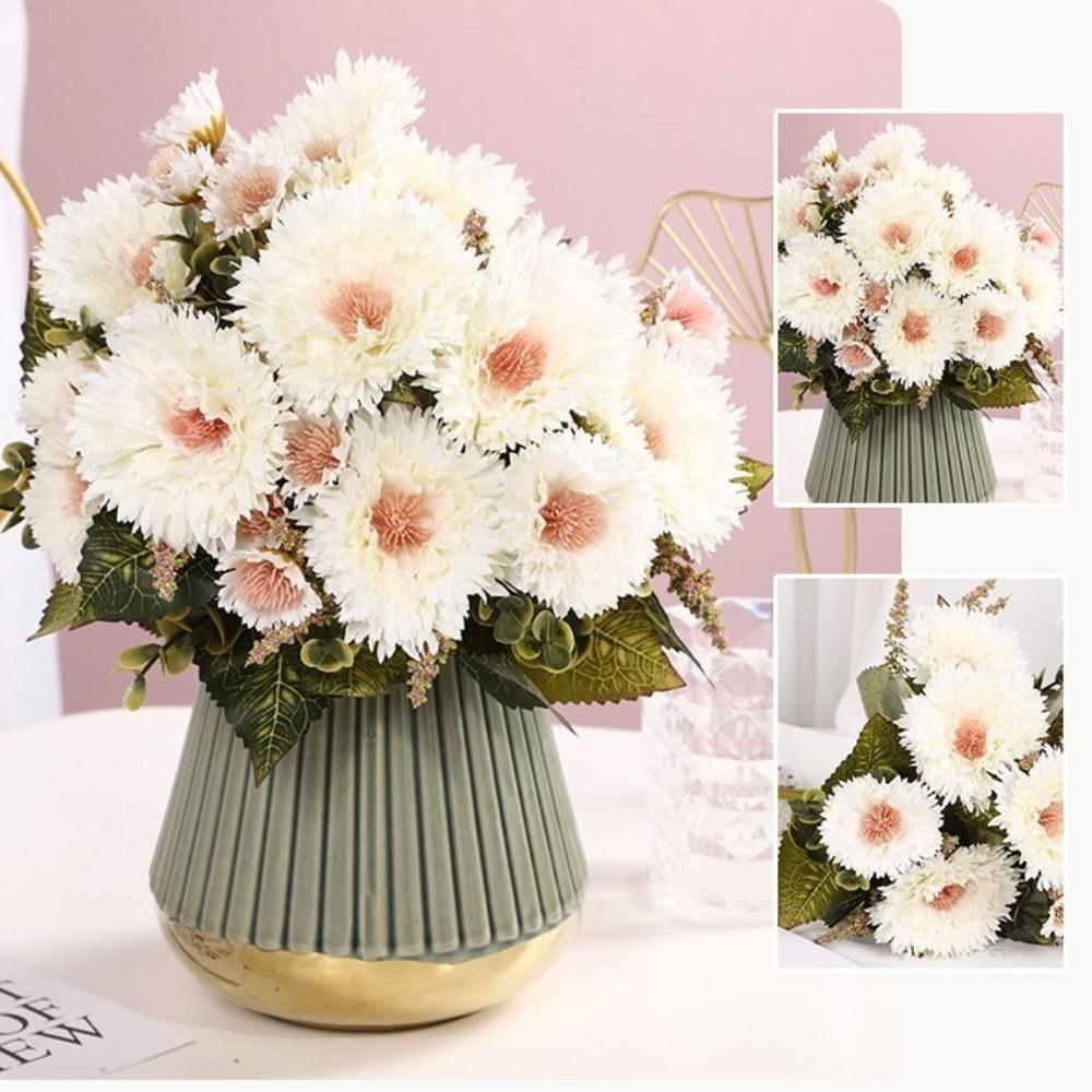 Silk Artificial Gerbera Bouquet 30cm Simulation Plant Decor Fake Sunflower Gerbera  Photo Props