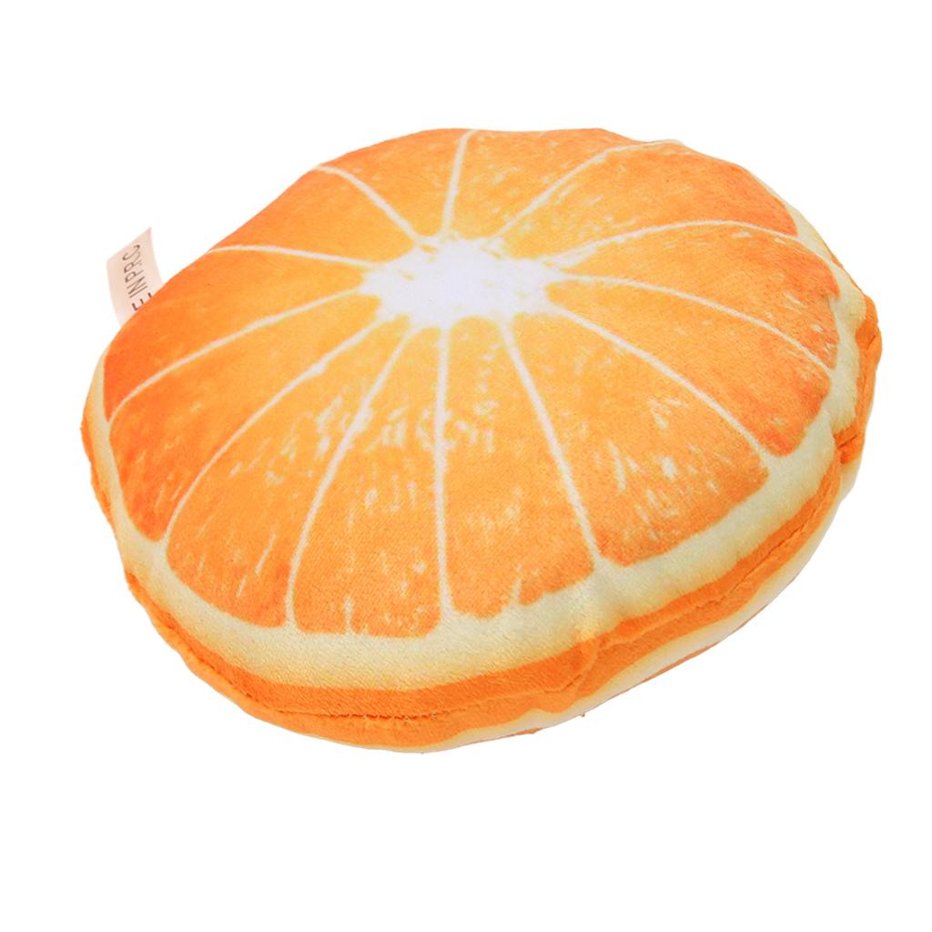 Fruit Plush Dog Toy Cartoon Cute Interactive Soft Bite Resistance Squeaky Plush Dog Toys for Small