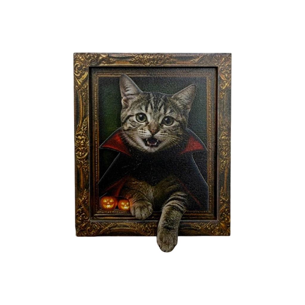 Retro Halloween Wooden Refrigerator - Double Layer Fridge Decor for Kitchen, Home Decor Gift