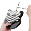Kalimba Crystal Fox Shape Thumb Piano Kit 17 Key Beginner Music Instrument with BagBlack