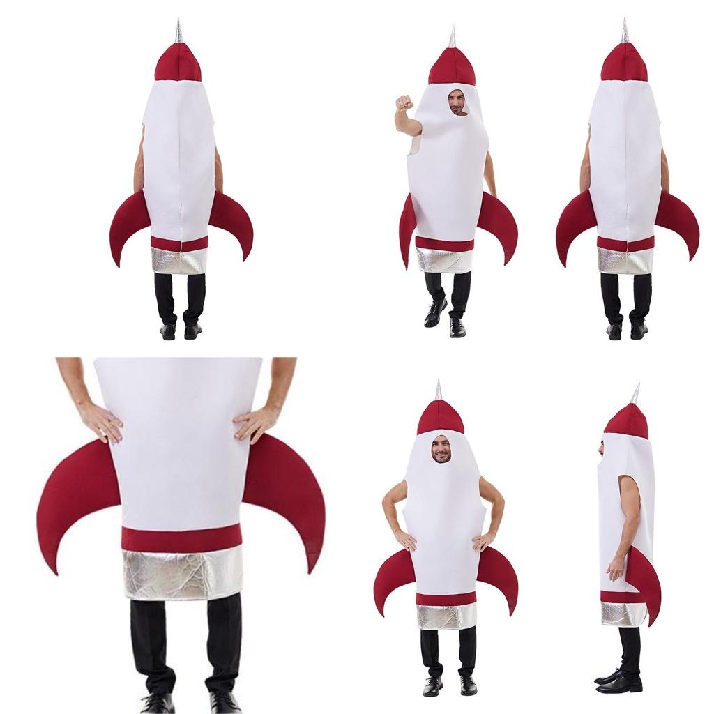 Space Suit Cosplay Outfit Adult Rocket Jumpsuit For Halloween