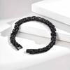 Vnox 8.7mm Stainless Steel Strap Chain Bracelet for Men, Adjustable Jewelry Clasp Wristband, Punk Style Gifts for Birthday Party